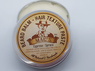 Cedarwood Beard Balm and Hair Texture Paste